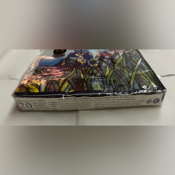 New 20 Paper Napkins Tiffany Museum MOMA 6 1/2” x 6 1/2” made in Germany - Picture 4 of 16